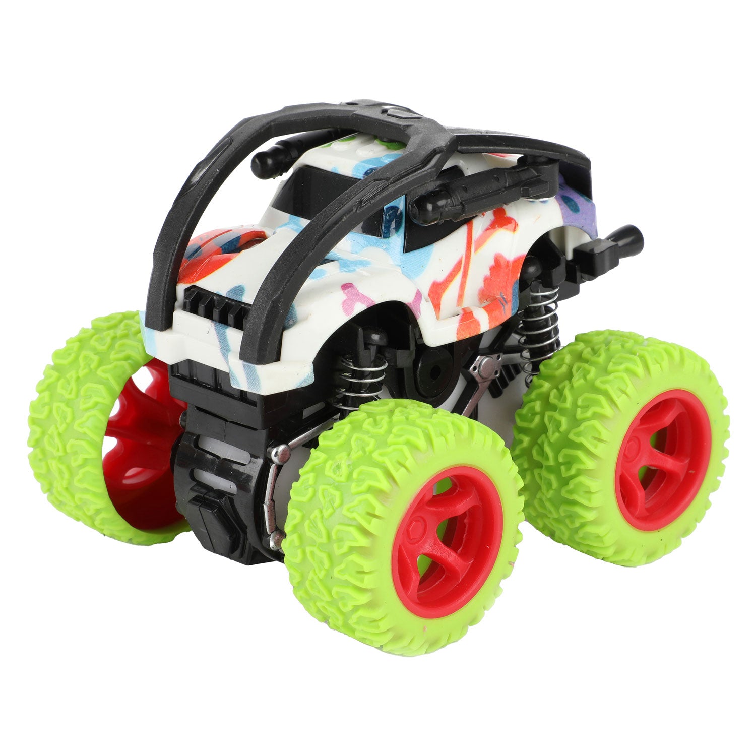 Auto's Vrachtwagens Frictie Monster Truck Flip Over