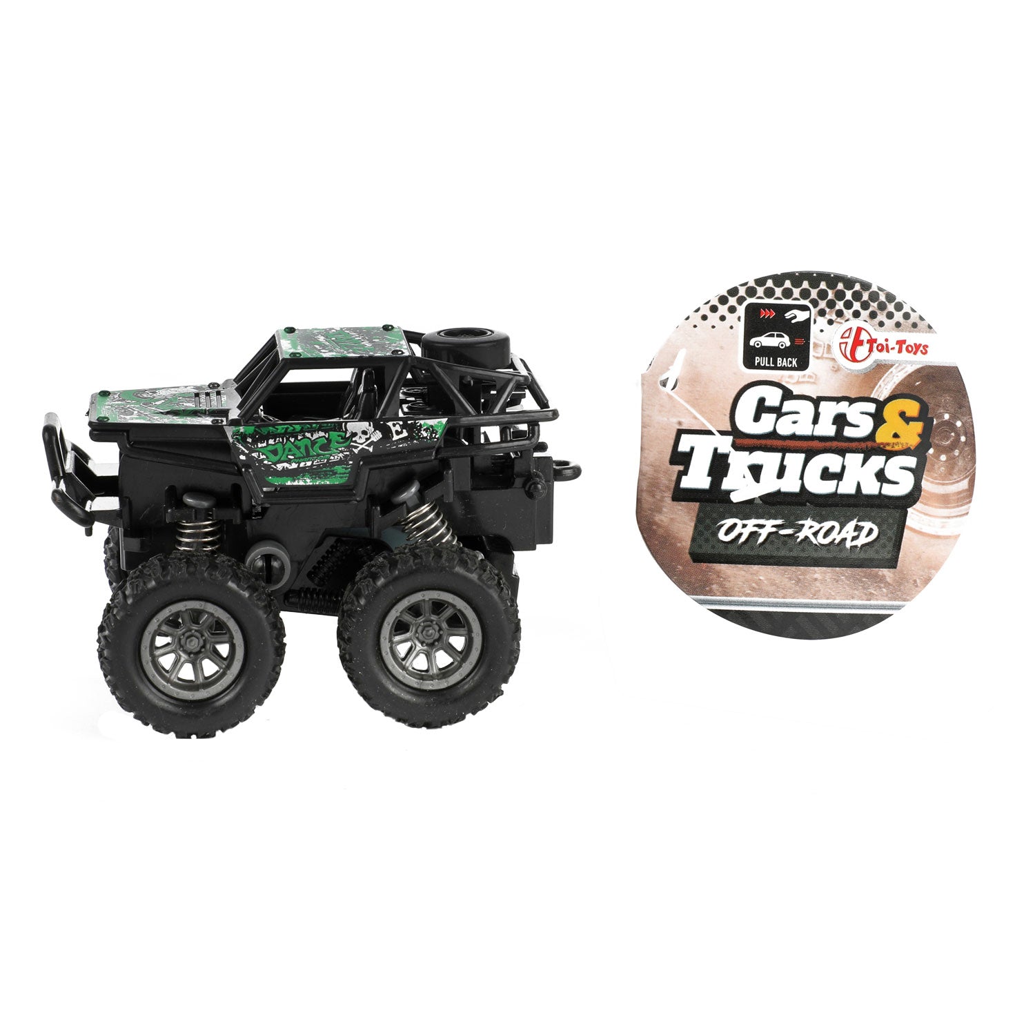 Auto's Vrachtwagens Pull-back Monster Truck 4x4
