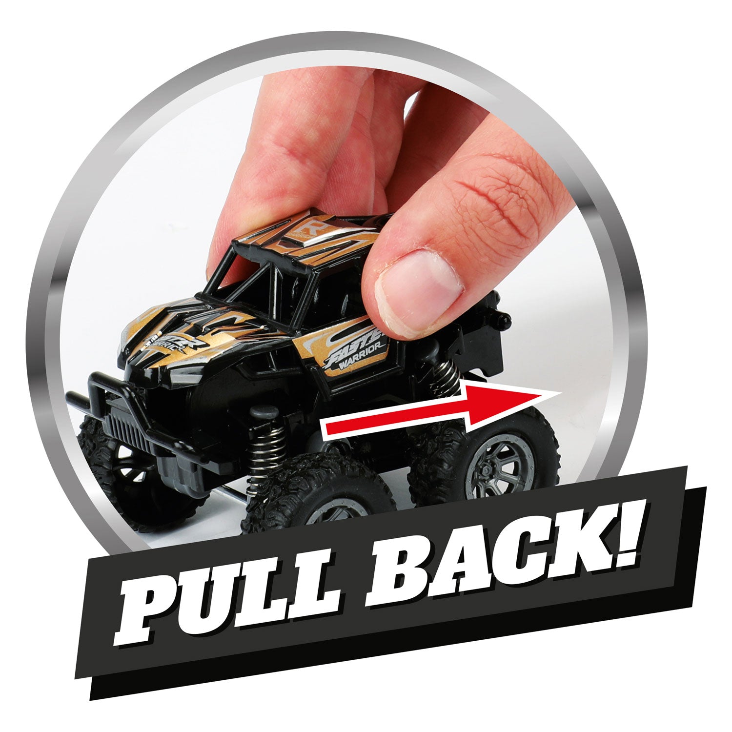 Auto's Vrachtwagens Pull-back Monster Truck 4x4
