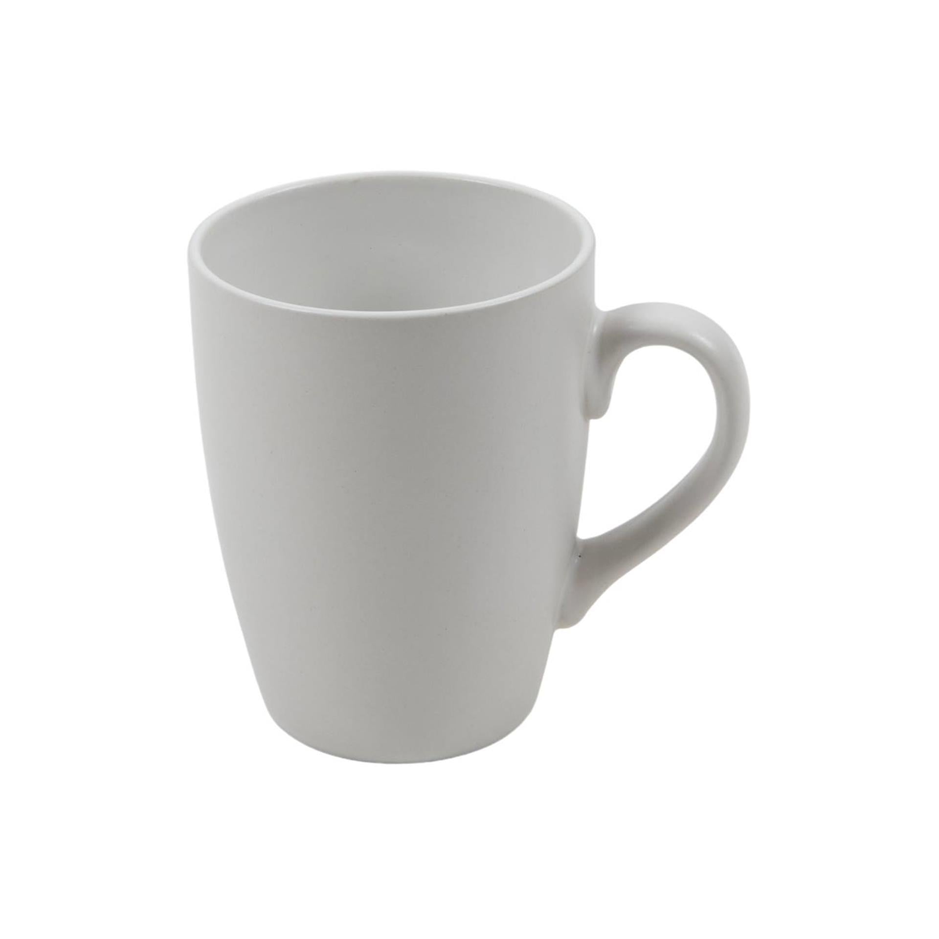 Mok mat wit 340ml ø8,5xh11,5cm