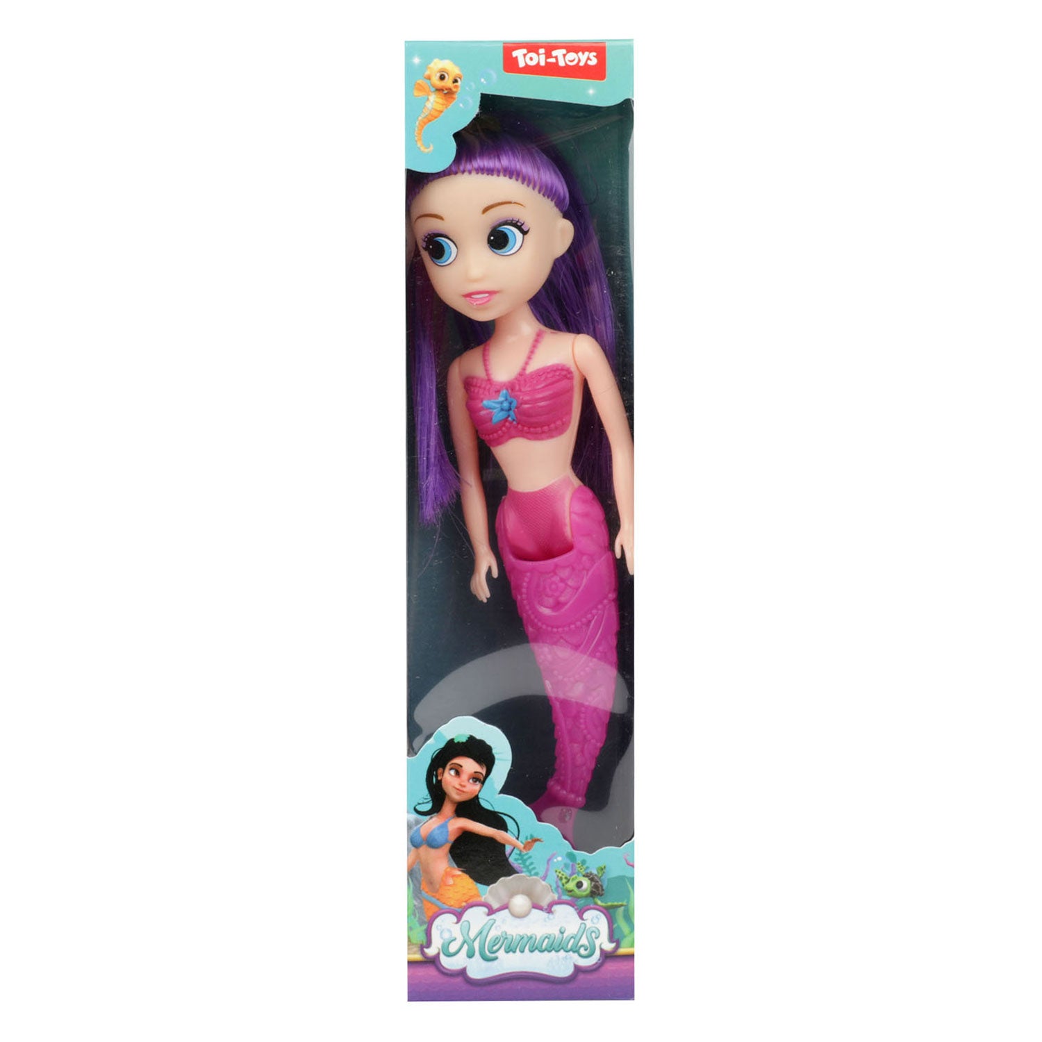 Toi-toys zeemeerminnen zeemeerminpop met buigbare staart, 18cm