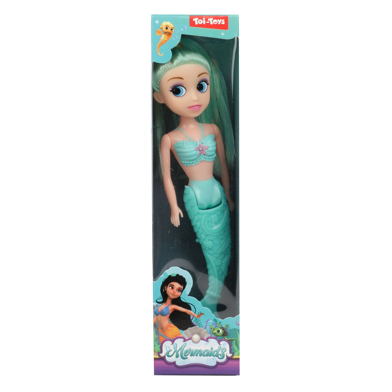 Toi-toys zeemeerminnen zeemeerminpop met buigbare staart, 18cm