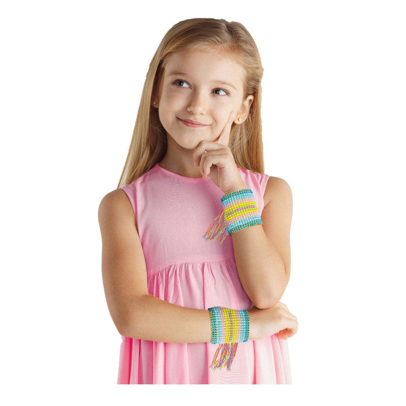 Toi-toys weefgetouw met garen en kralenset