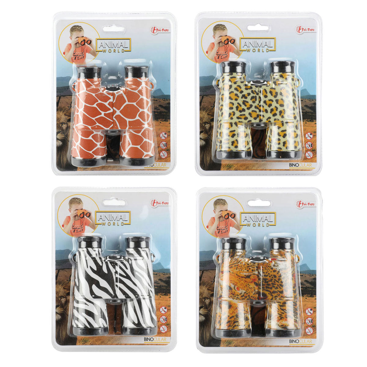 Toi-toys dierenwereld verrekijker met dierenprint