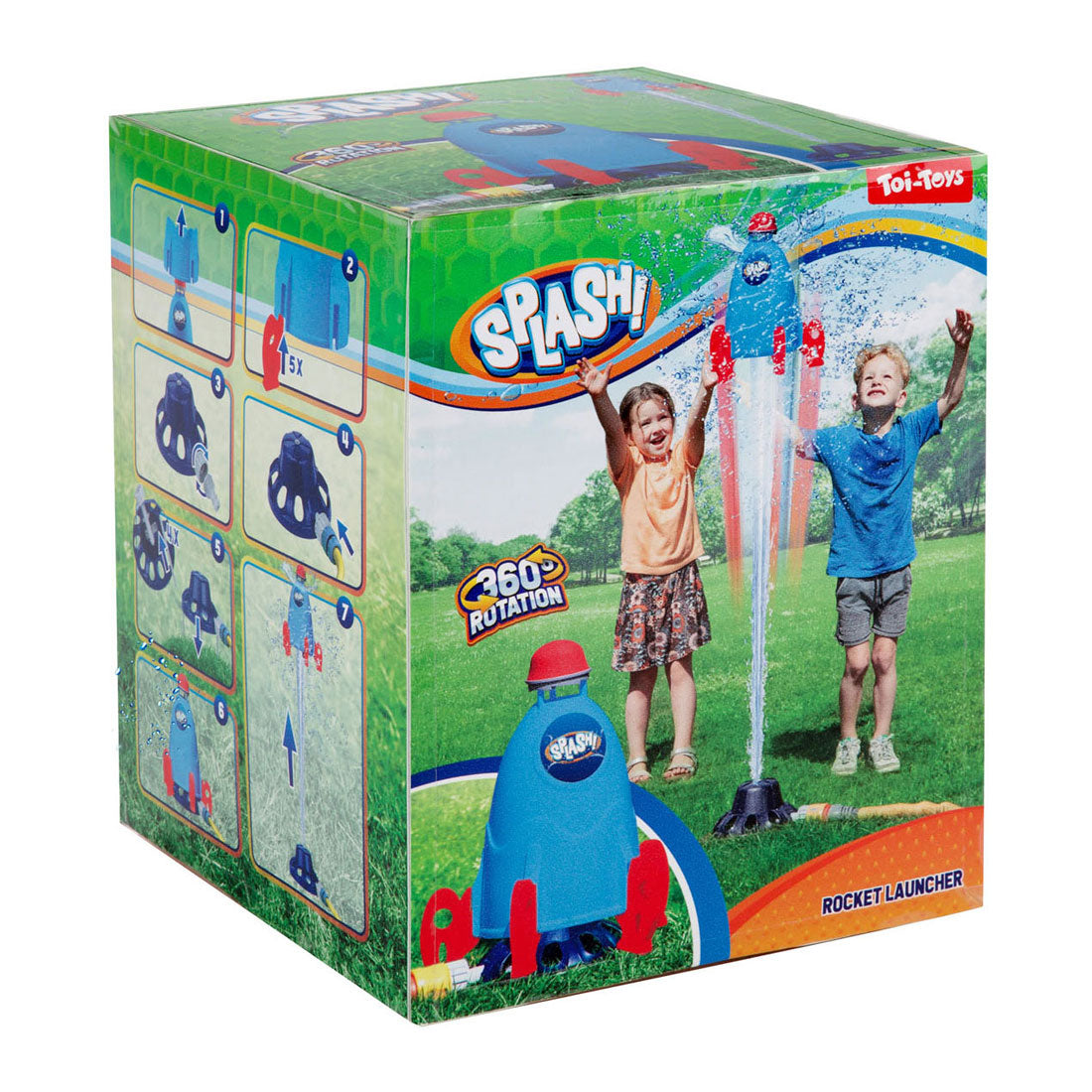 Spatwatersproeier met raketlancering