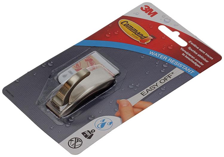 3m 1006172 - kleine metalen haak modern | 6 stuks