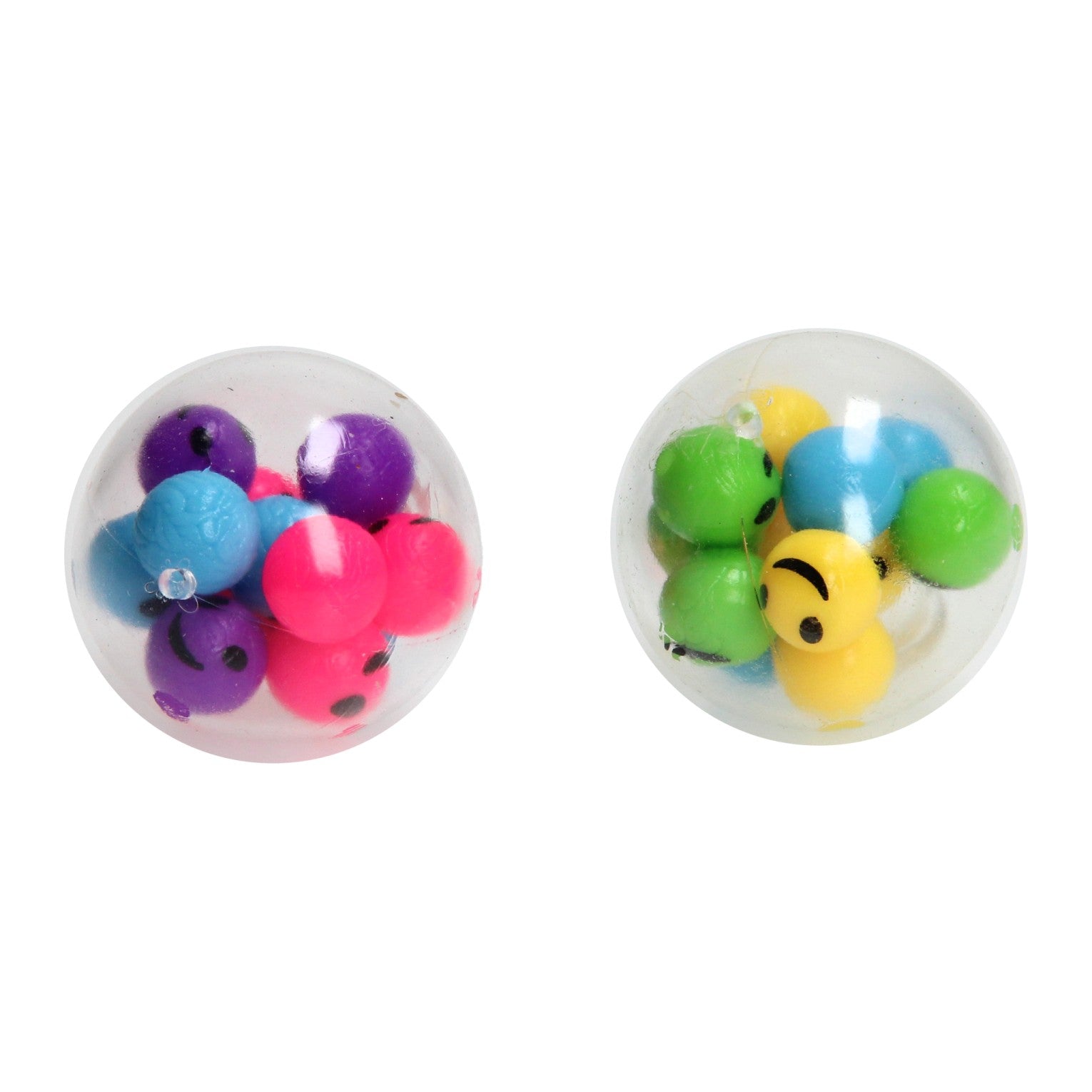 Toi-toys leuke knijpbal gevuld met lachgezicht balletjes