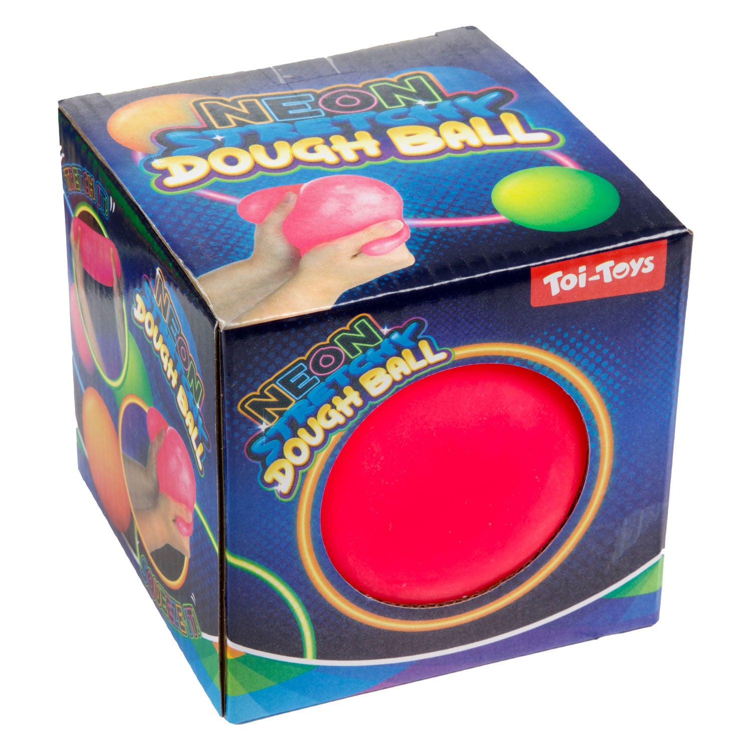 Toi-toys leuke kniebal neon, 10cm