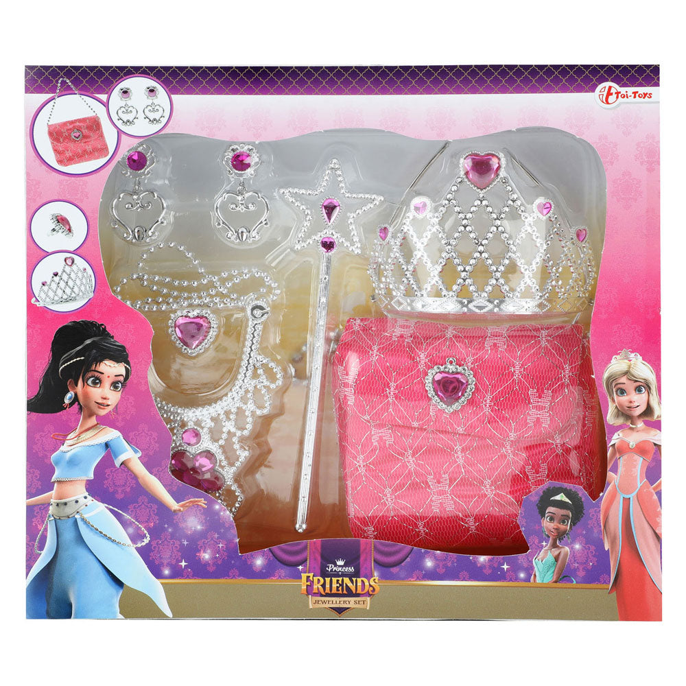 Toi-toys prinsessenvriendjes sieraden en staf in tas