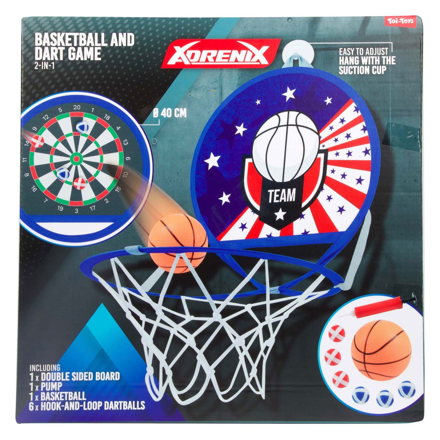 Adrenix speldarts basketbal 2in1 spel