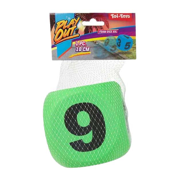 Toi-toys speelschuim dobbelsteen, 10cm