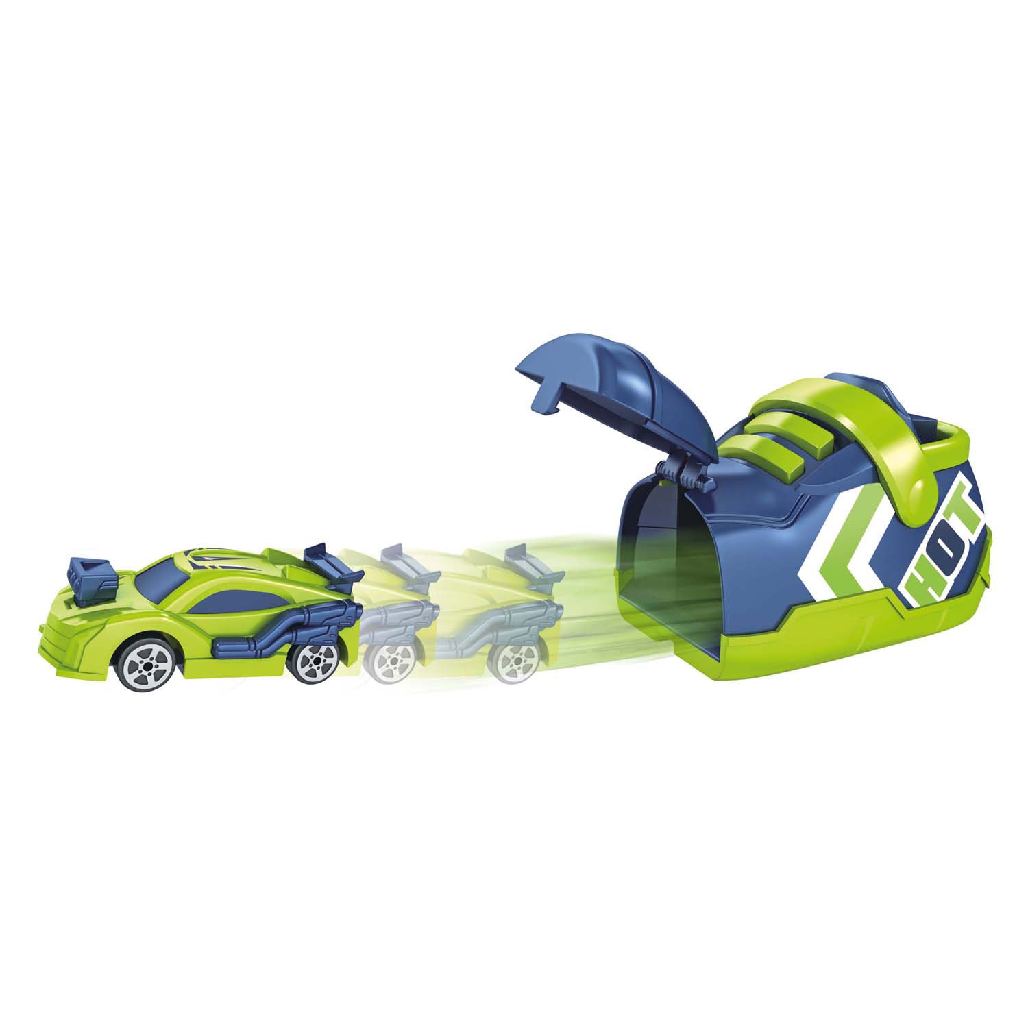 Toi-toys turbo racers rally auto met schoenafschieter