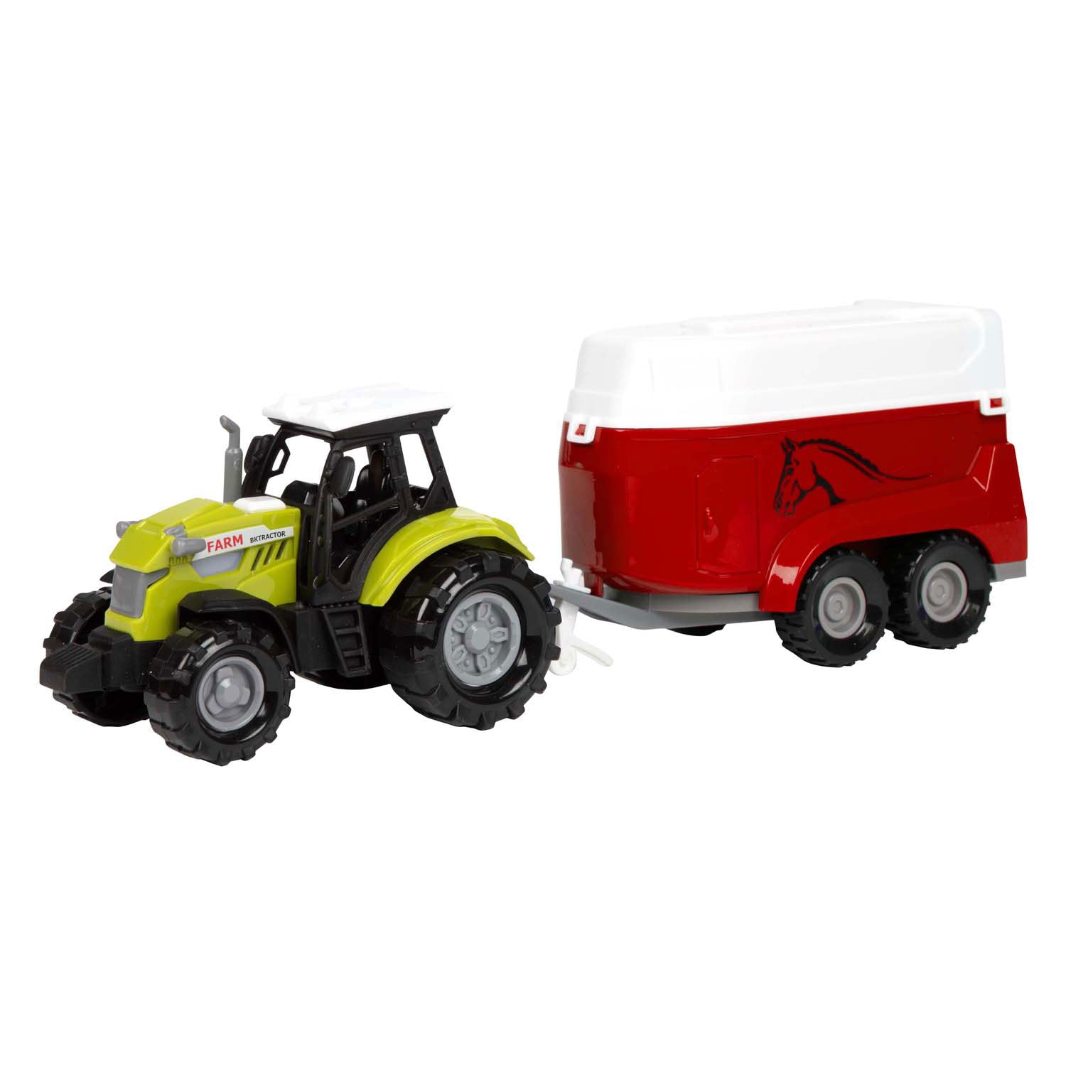 Toi-toys ackers ville tractor en aanhanger met licht en geluid, 10cm