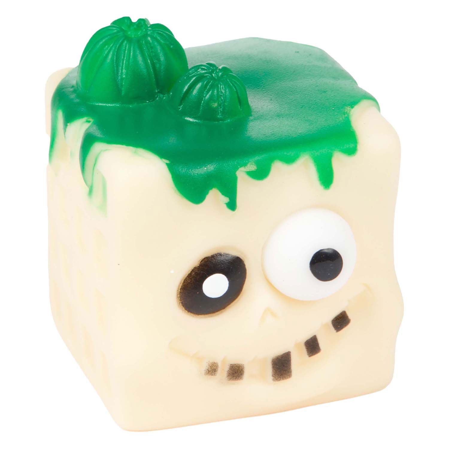 Toi-toys leuke knijpkubusmonster puiloog, 5cm