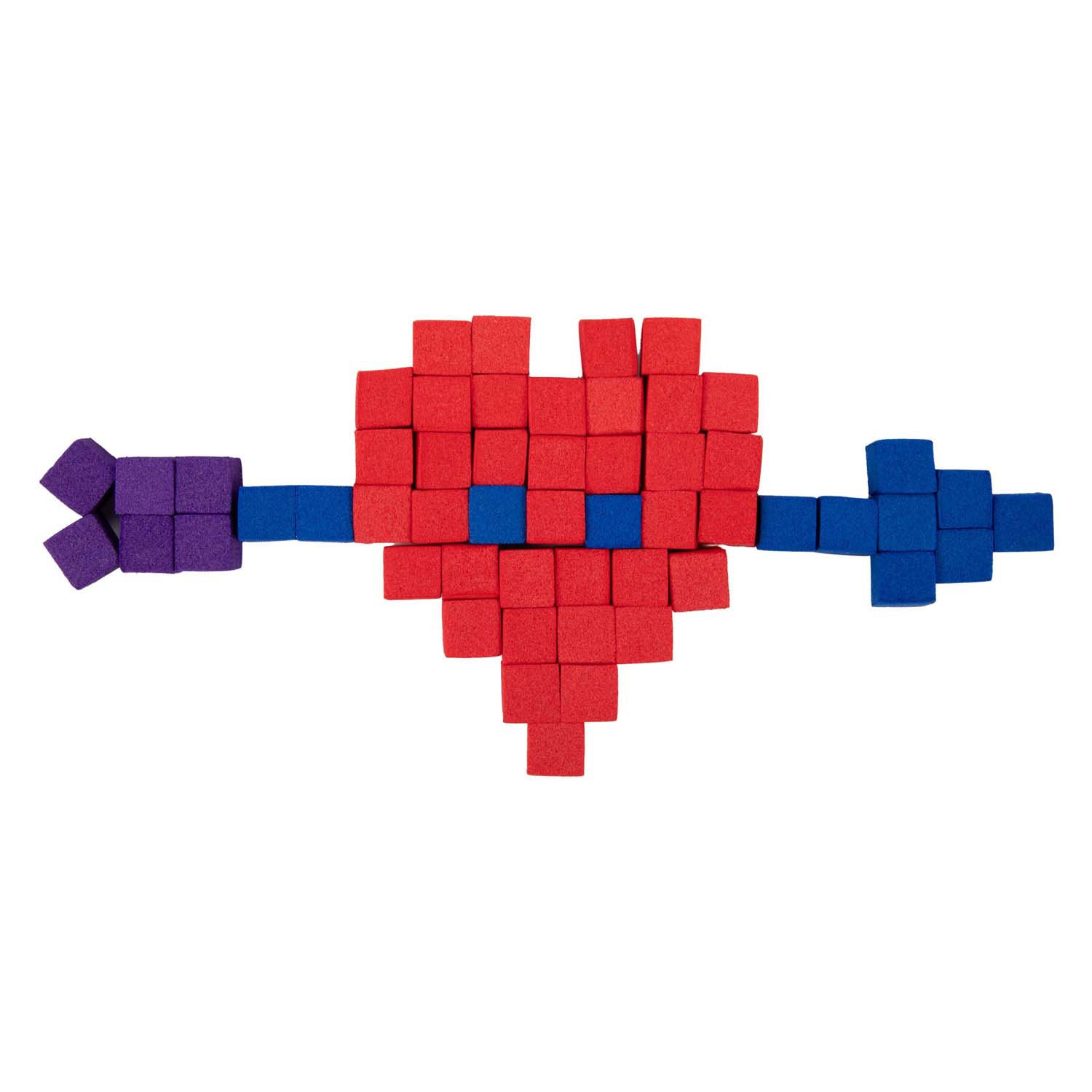 No brand puzzel foam blokken 1 cm zelfklevend | 6 stuks