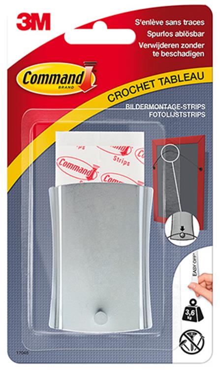 3m 1006143 - comm. met. schilderijhaak draad + mini vastklikstrips | 10 stuks