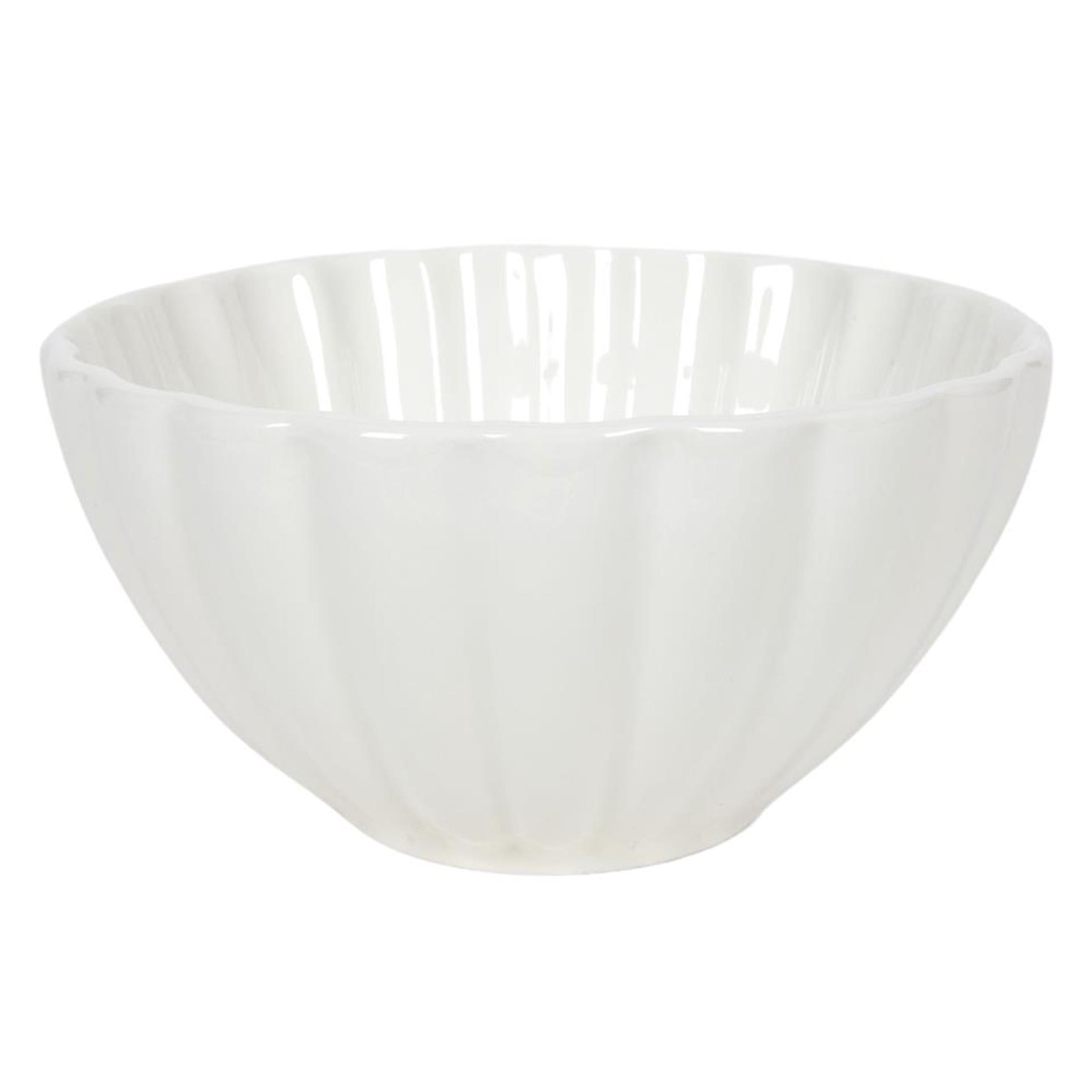 Svenska living schaaltje ø14cm flower off white 6st