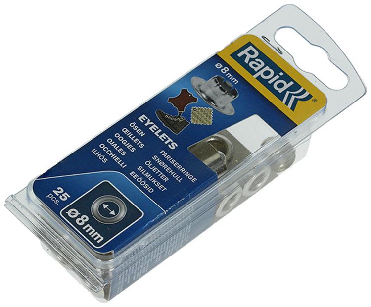 Rapid 1009445 - oogjes e2 - 8mm, 25 pcs | 5 stuks