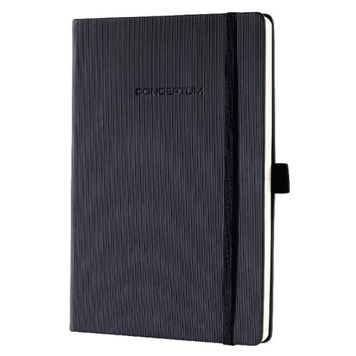 Notitieboek sigel chamois papier 80g m2 14,8x21cm blanco geribbeld 194blz 97vel