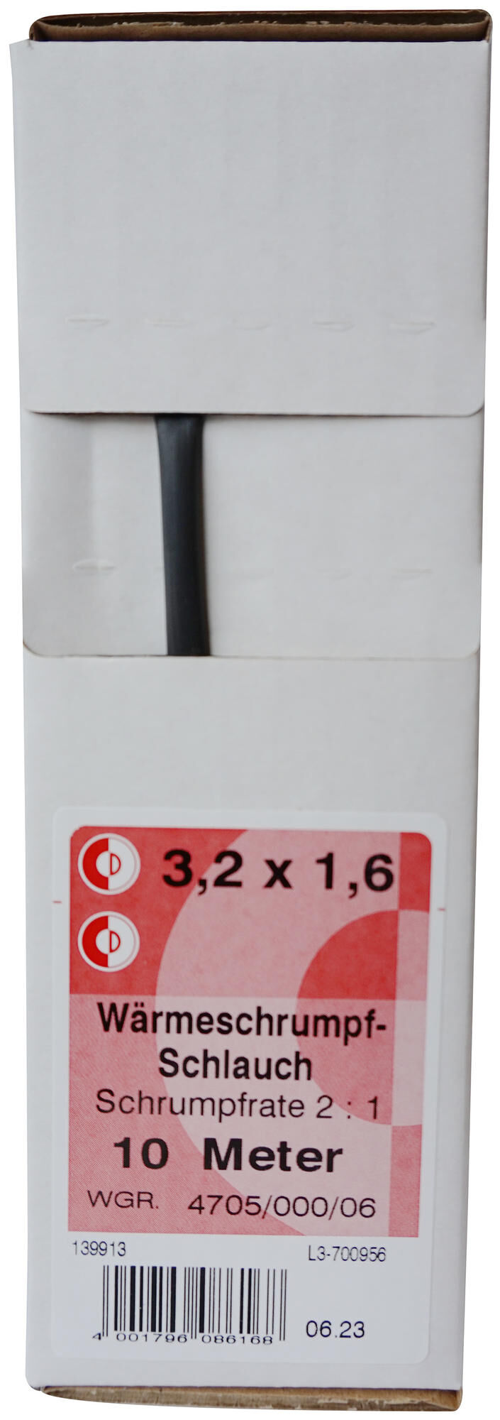 Dresselhaus krimpkous 4705 shtink tube 3.2 mm kart.a10mm