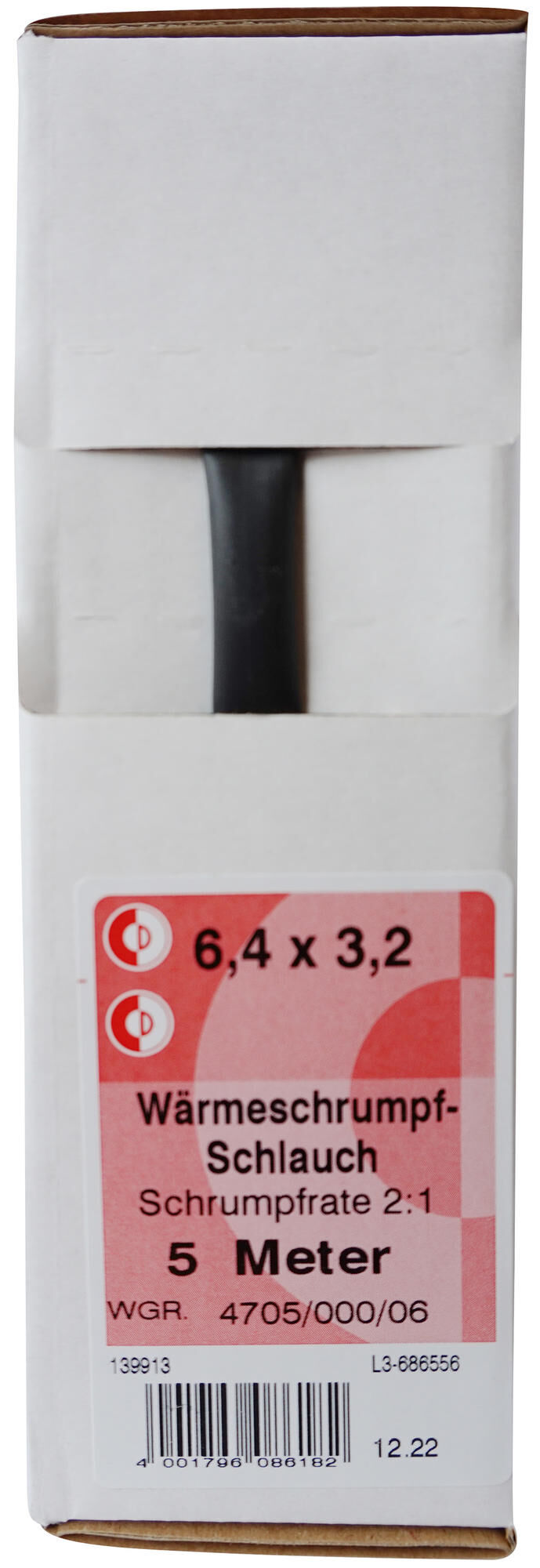 Dresselhaus krimpkous 4705 shtink tube 6.4 mm kart.a 5 m