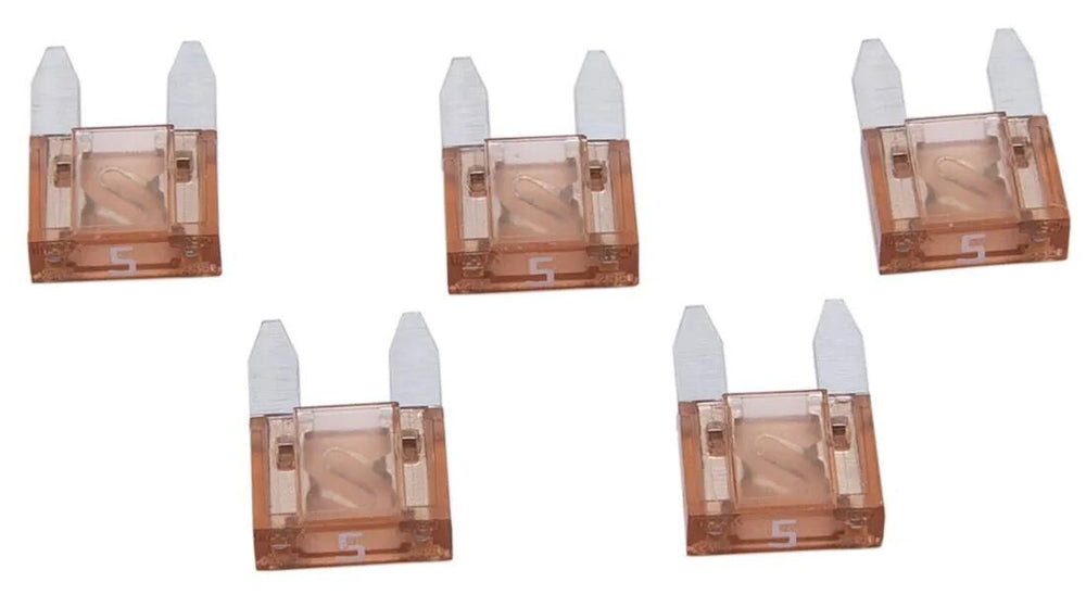 Dresselhaus flachsteckersicherung mini flat fuse mini 5a light brown 5 pcs.