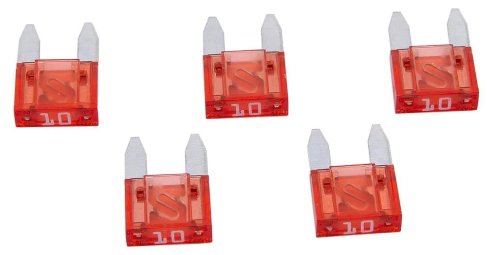 Dresselhaus flachsteckersicherung mini flat fuse mini 10a red 5 pcs.