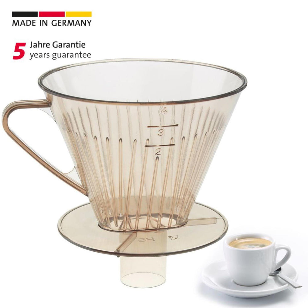 Westmark koffiefilterhouder met tuit transparant nr 4