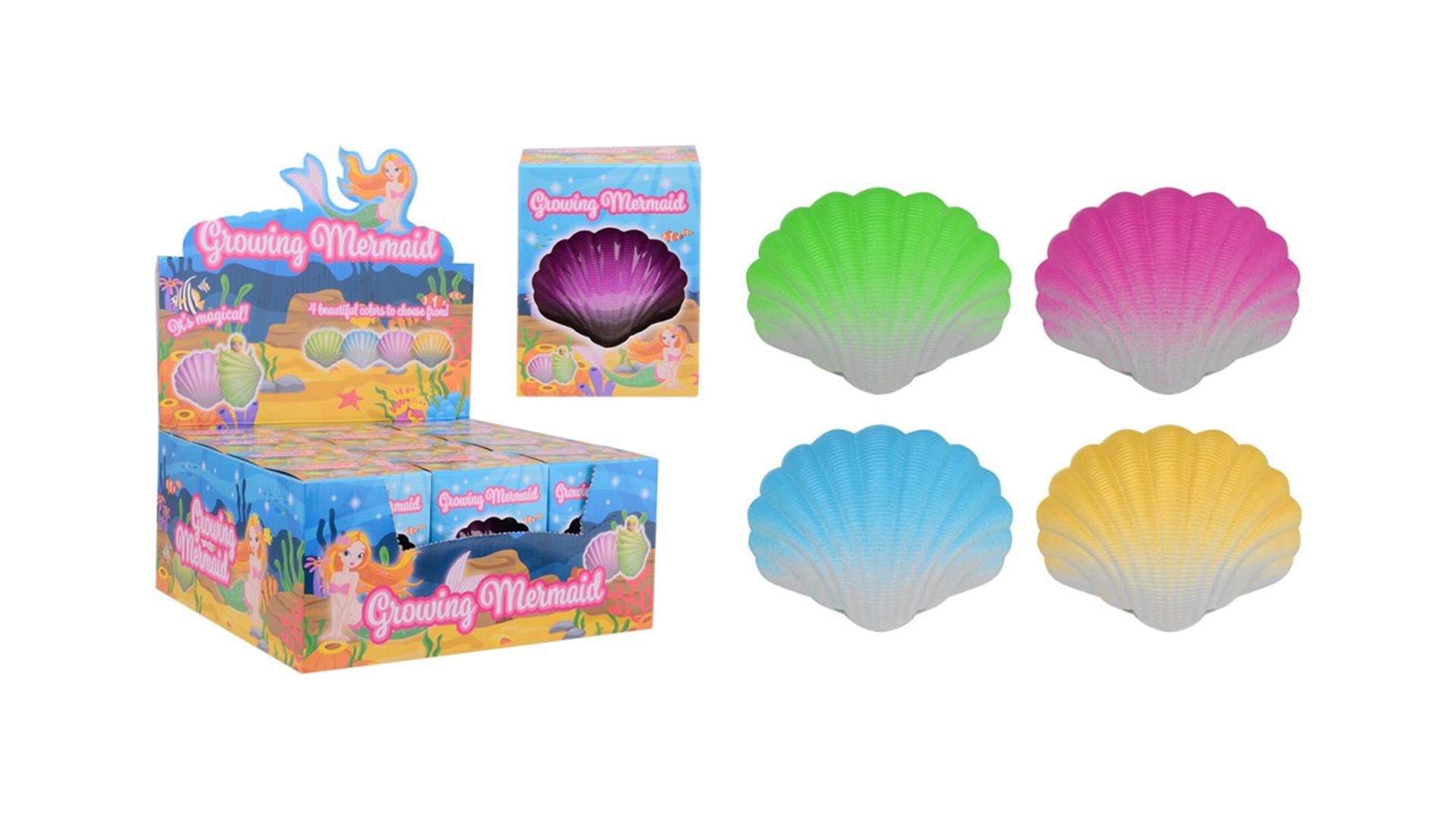 Johntoy Groeiende Zeemeermin in Schelp