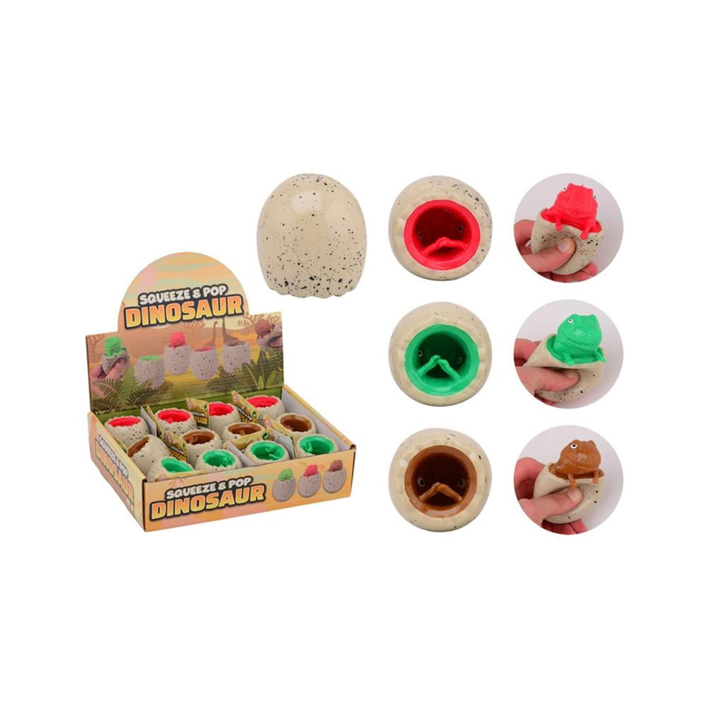Johntoy john toy squeeze pop dino 5x5x6,5cm