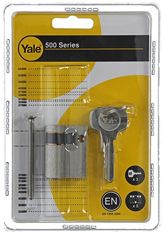Yale 1006524 - halve profielcilinder 0500 mv 40mm(10 30) | 5 stuks