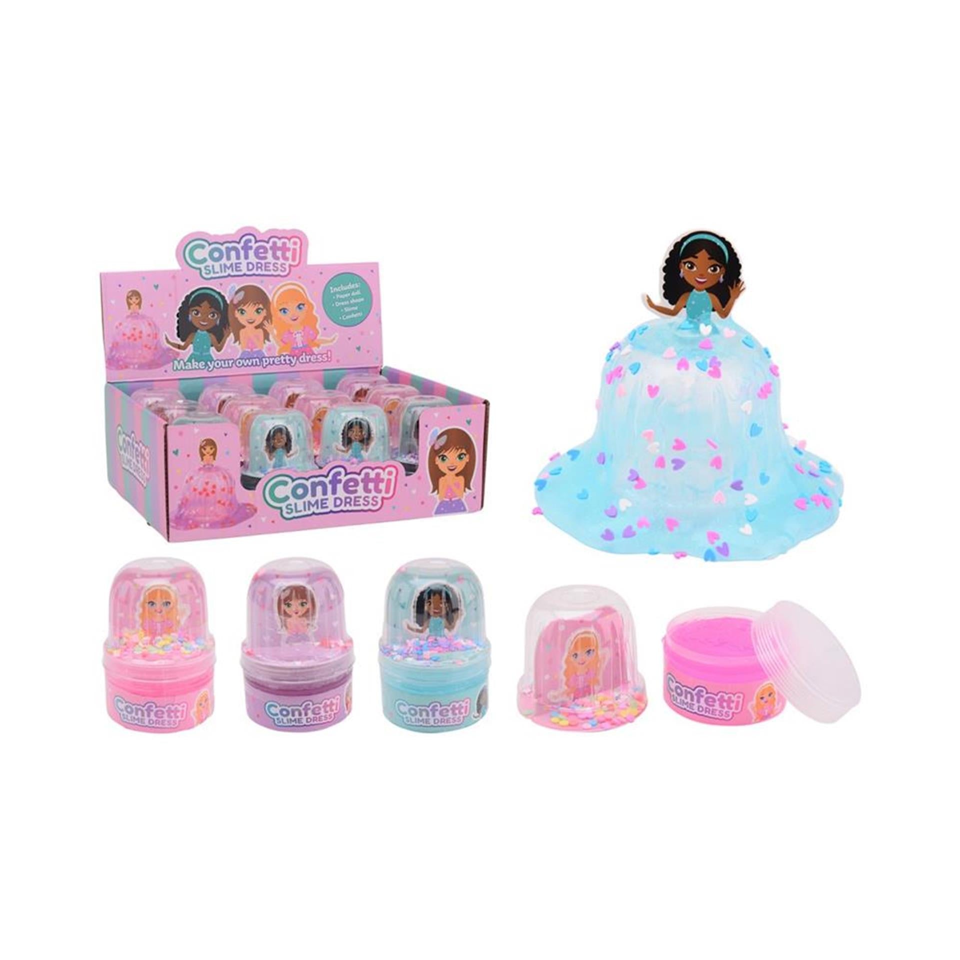 Johntoy john toy glitterjurk slijmfiguur