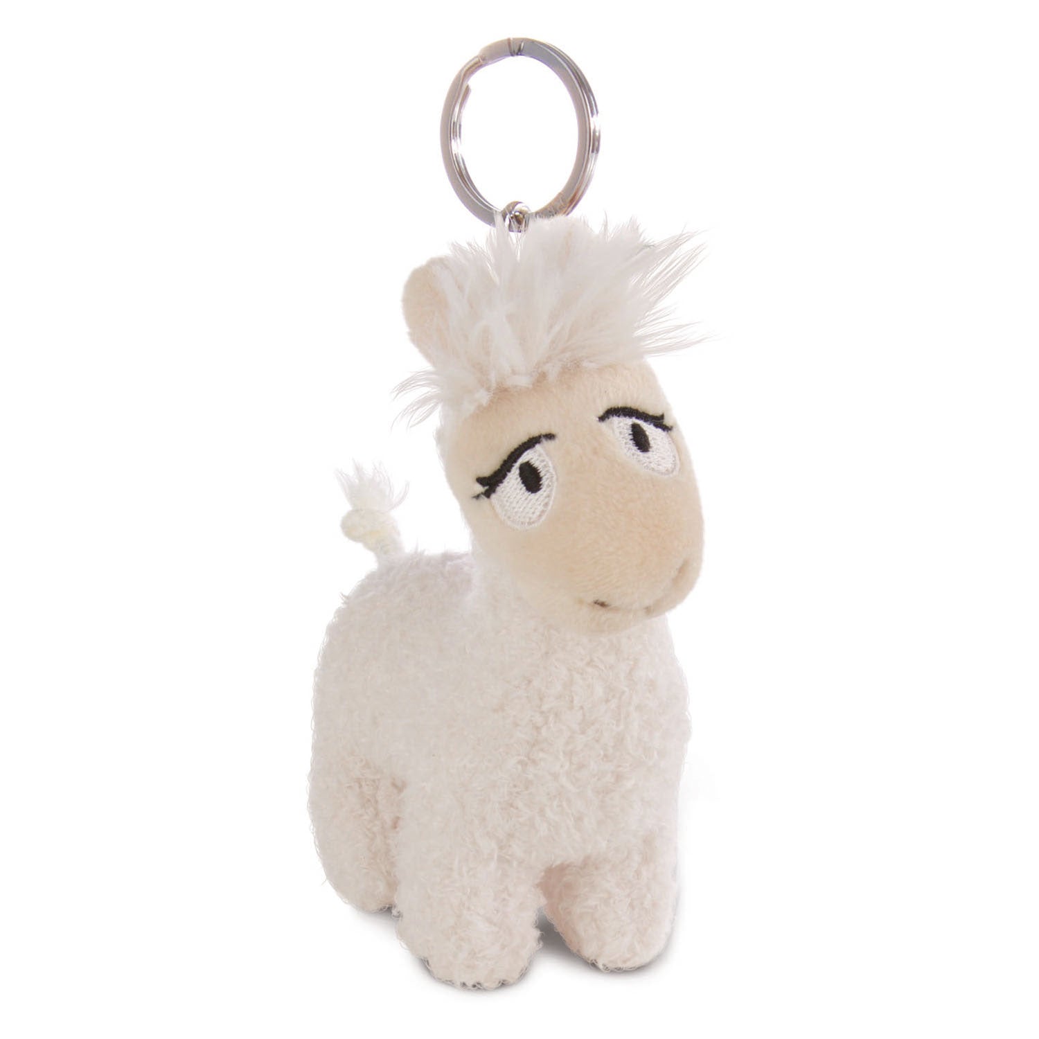 Nici Pluchen Sleutelhanger Lama Dame, 10cm