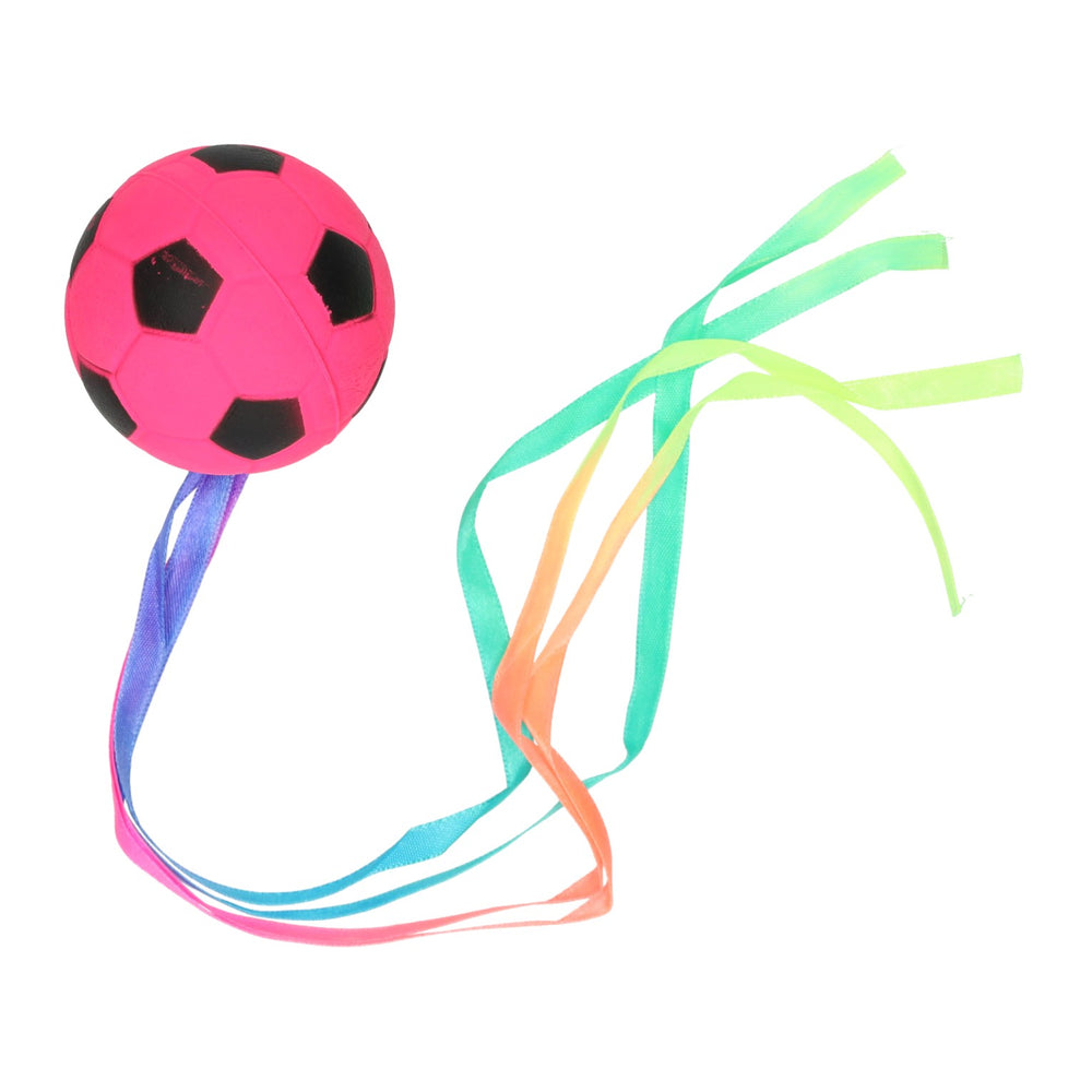 Jono speelgoed mini voetbal met lint, 6cm