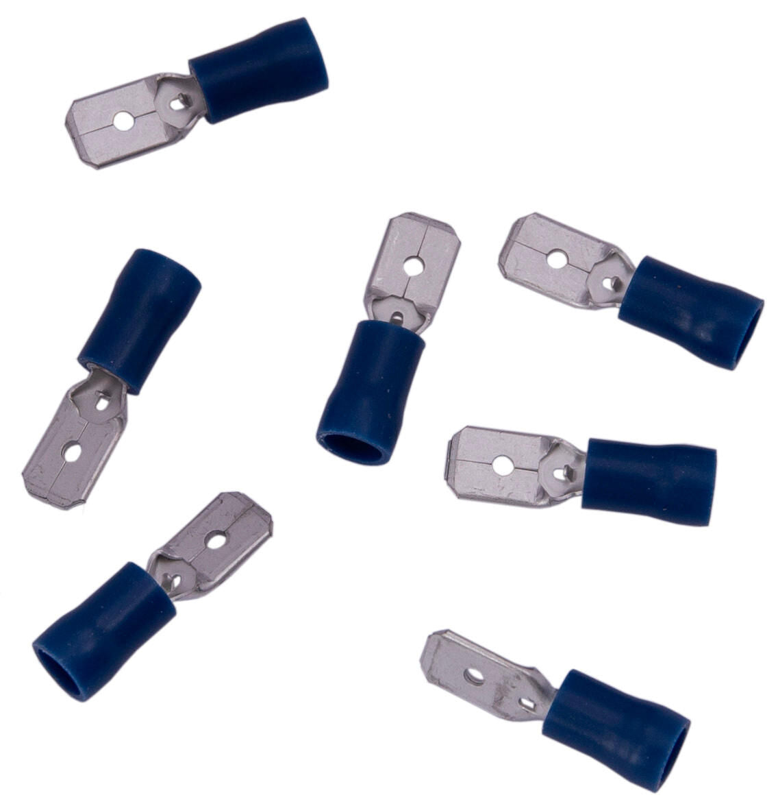 Dresselhaus platte stekkers blade terminal, insulated 6.3x0.8mm 1.5-2.5 qmm