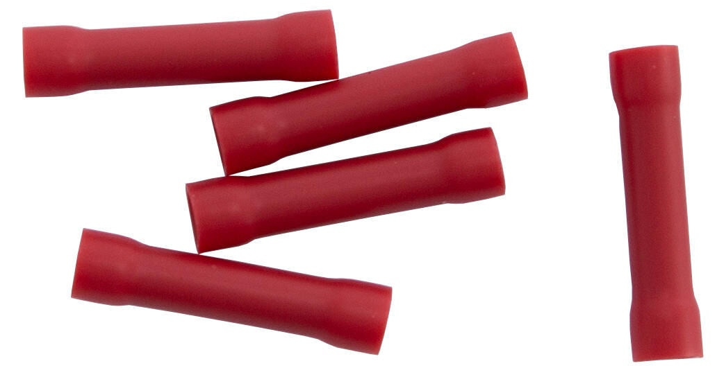 Dresselhaus stootverbinders joint connector, insulate red 0.25 - 1.0 qmm