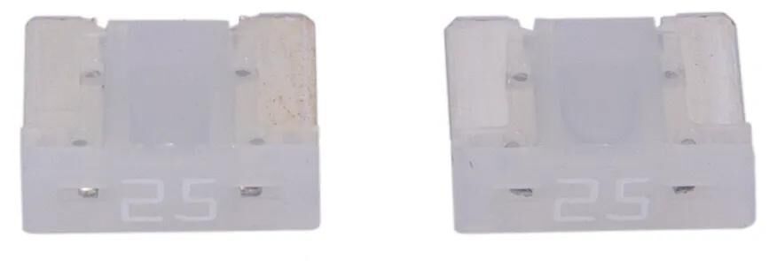 Dresselhaus zekering bananenstekker mini mini-fuse 25a 2 pcs. low profile white