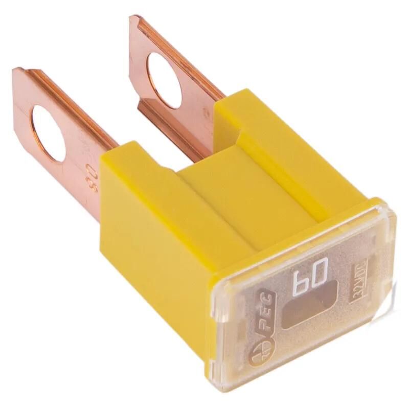 Dresselhaus pal-zekering male (bt) block fuse type 60a male yellow