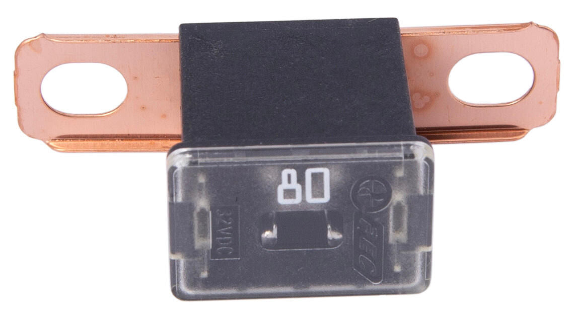 Dresselhaus pal-zekering gebogen shorts (cs) . protection 80a bent(cs) m. screw connection black