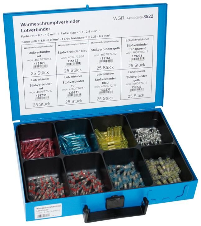 Dresselhaus assortiment krimpverbinders sort.waermeschrumpfverb. soldering, sort.