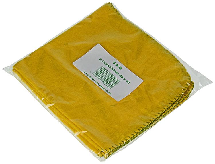 1001427 - 2 gele stofdoeken 40 40 | 20 stuks