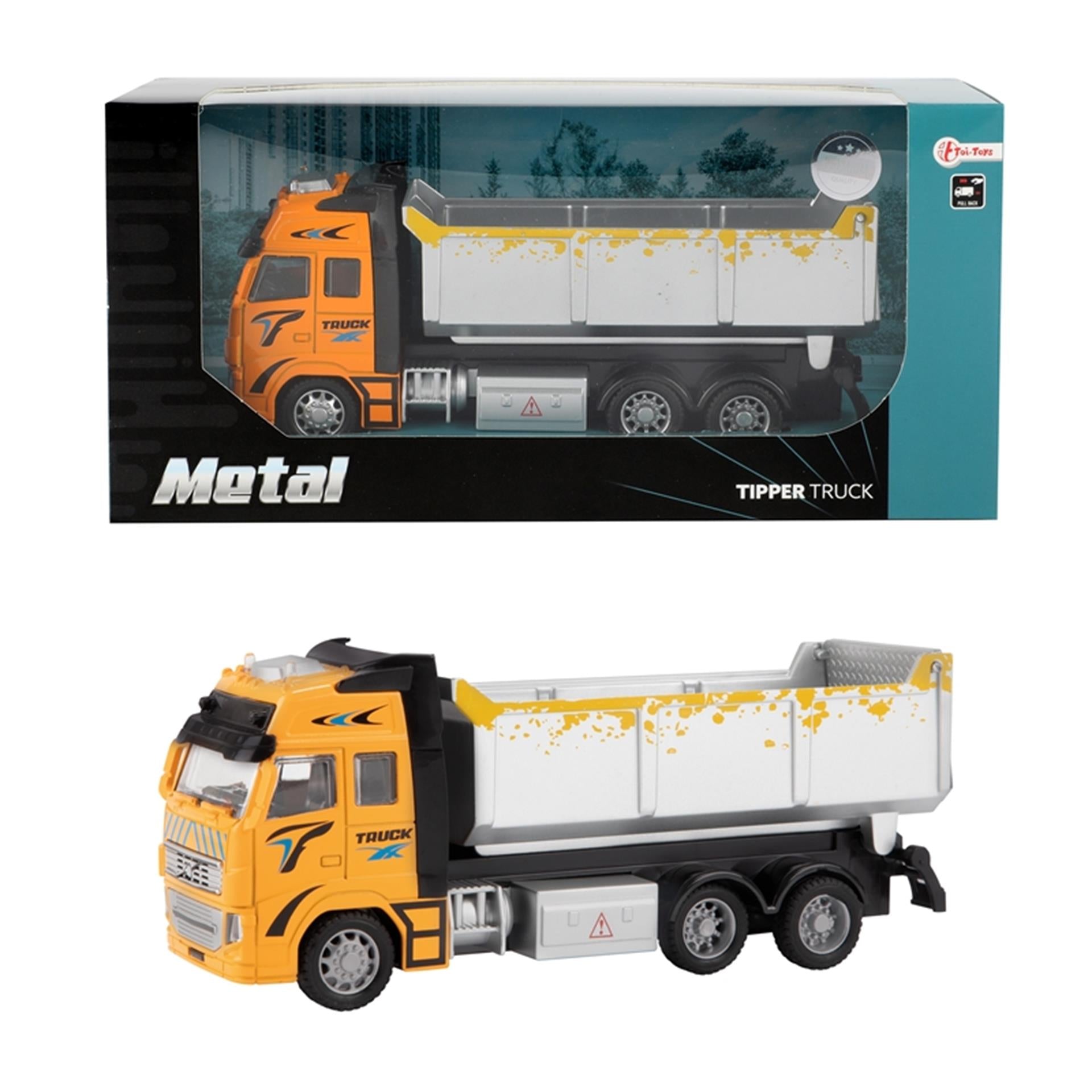 Metalen Pull-back Kiepwagen 1:38
