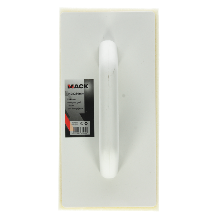 Mack 1004602 - plakspaan met spons geel 140x280mm | 5 stuks