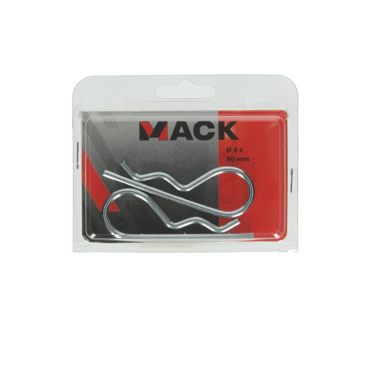Mack 1006859 - 2 enkele borgveren verzinkt 4mm bl | 5 stuks