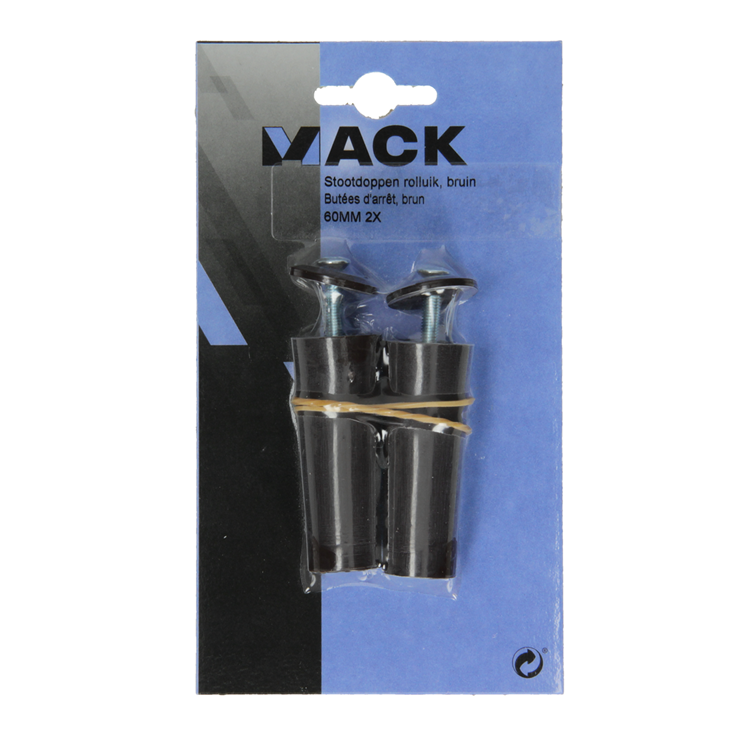 Mack 1010113 - 2 stootdoppen bruin 60mm | 10 stuks