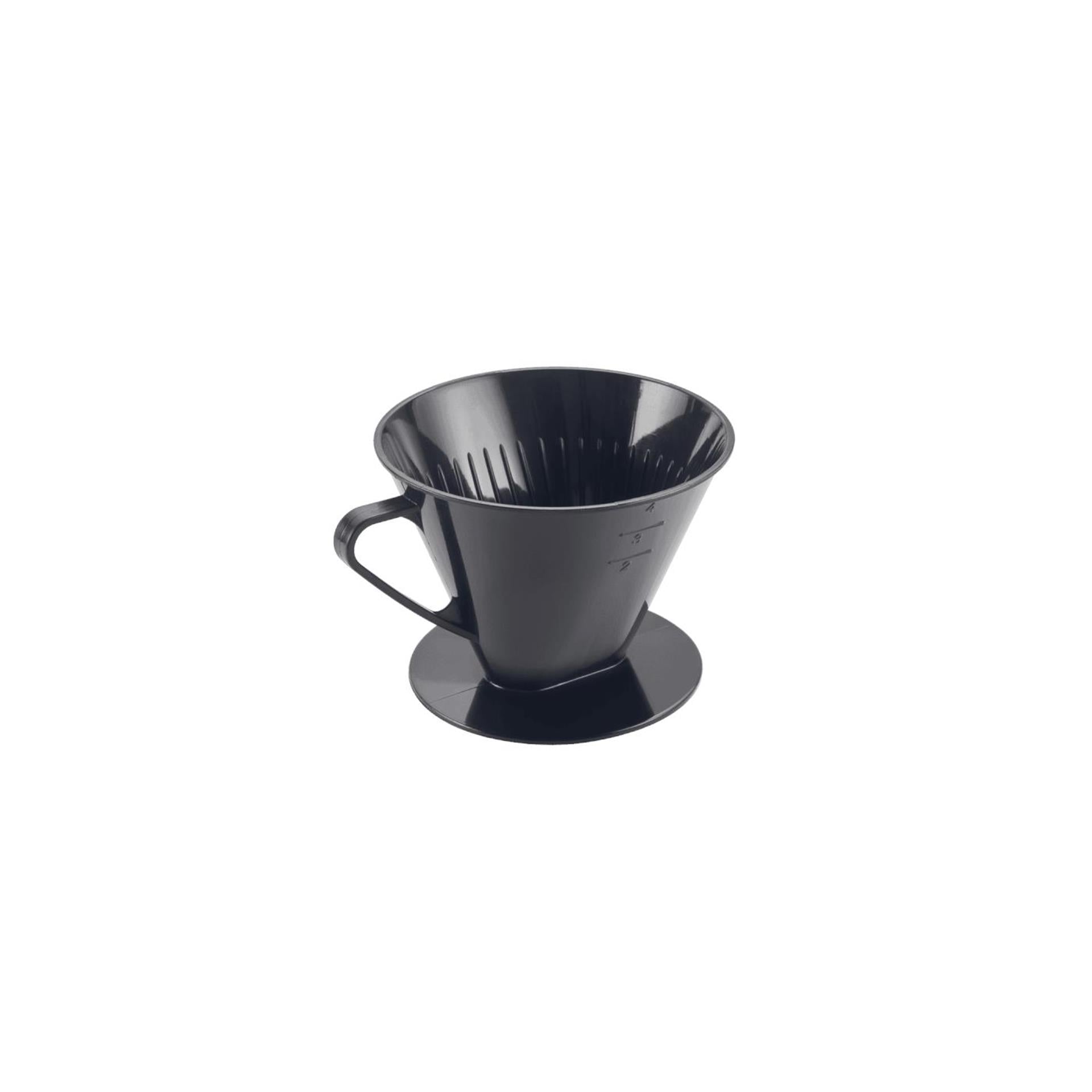 Metaltex koffiefilterhouder nr 4 zwart