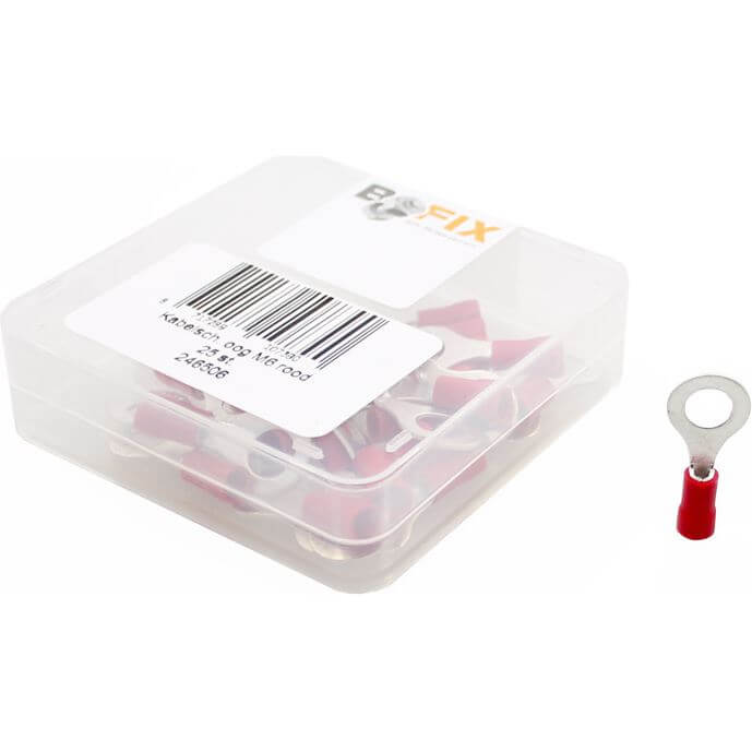 Bofix 246506 AMP Cosse à œillet M6 rouge p 25