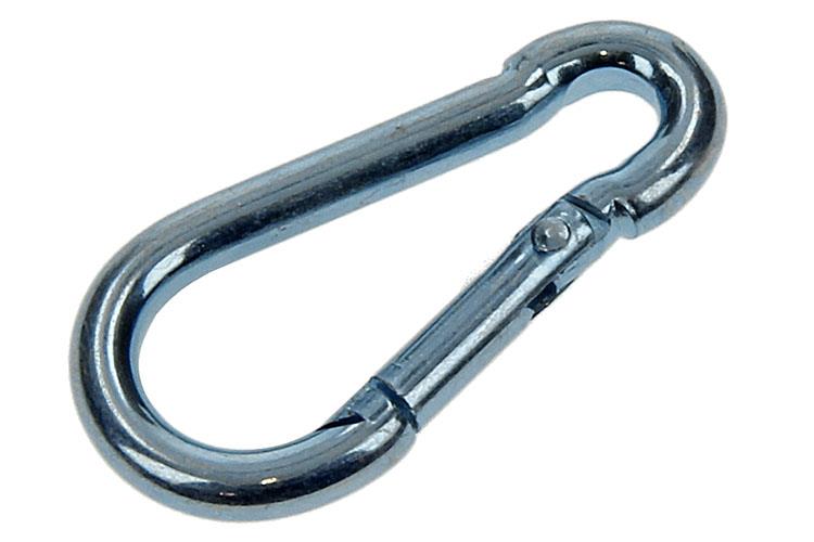 Mack 1006846 - 1 karabijnhaak+veer verzinkt bl 40x4mm | 5 stuks