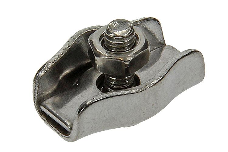 Mack 1006893 - 2 staaldraadklemmen simplex inox 1,5-3mm bl | 5 stuks