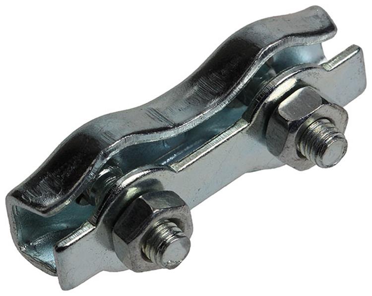 Mack 1006900 - 2 staaldraadklemmen duplex verzinkt 2-3mm bl | 5 stuks